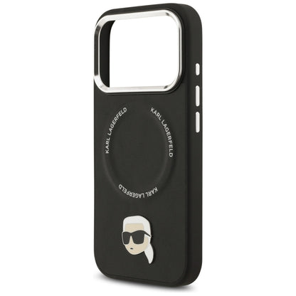 MagSafe Case for Apple iPhone 17 Pro, Karl Lagerfeld, Karl Pin, Black