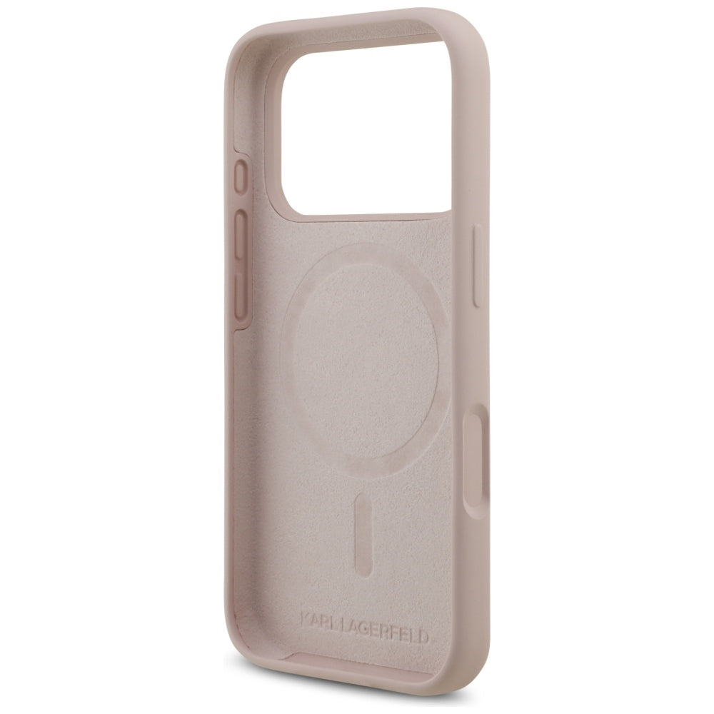 MagSafe Hülle für Apple iPhone 17 Pro, Karl Lagerfeld, Ring Karl & Choupette, Rosa