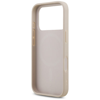 MagSafe Hülle für Apple iPhone 17 Pro Max, Guess, 4G Triangle Strass, Rosa