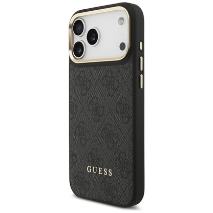 MagSafe Hülle für Apple iPhone 17 Pro Max, Guess, Cardslot 4G, Schwarz