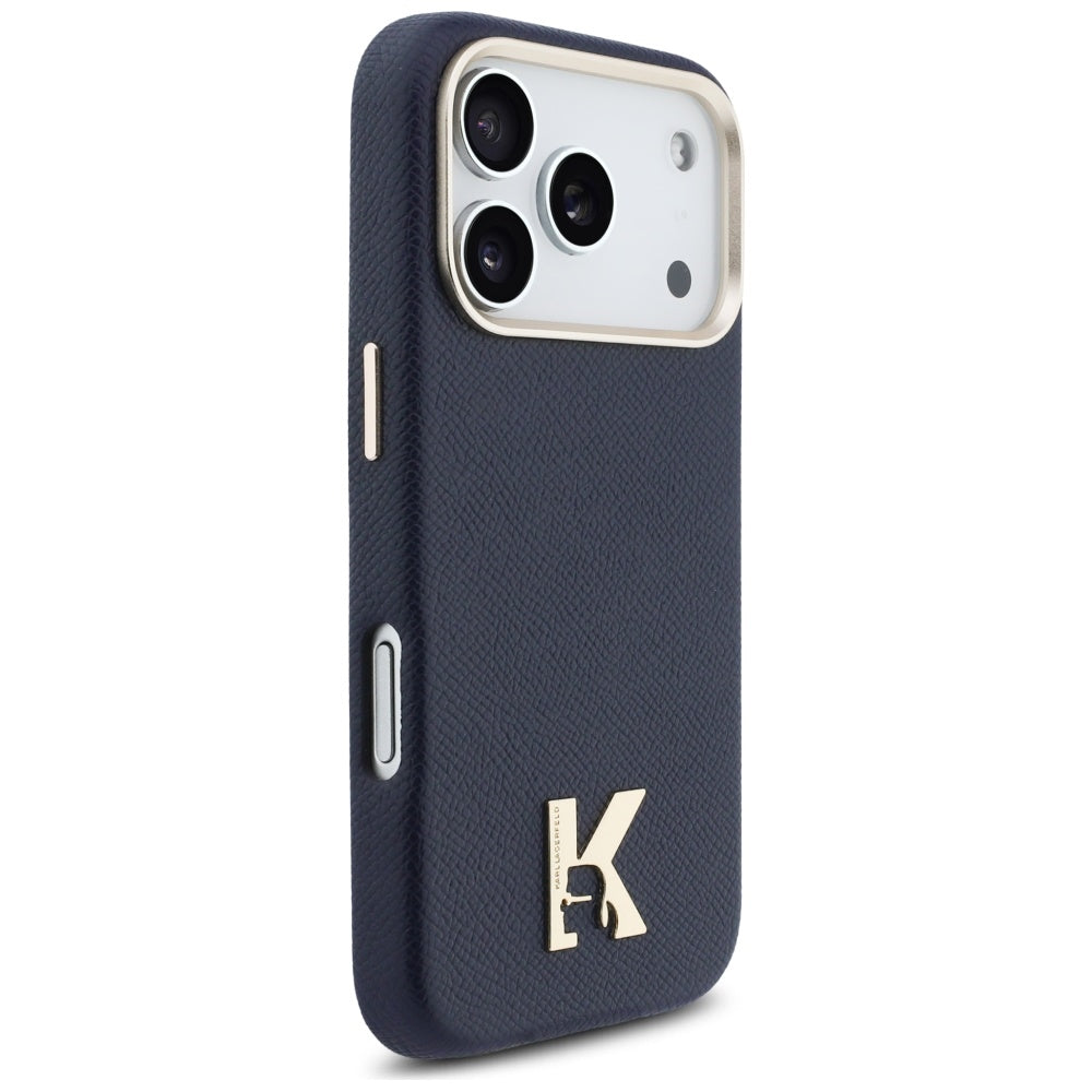 MagSafe Hülle für Apple iPhone 17 Pro Max, Karl Lagerfeld, Karl Head Logo, Blau