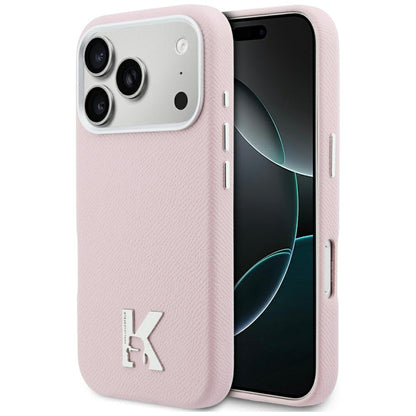MagSafe Hülle für Apple iPhone 17 Pro Max, Karl Lagerfeld, Karl Head Logo, Rosa