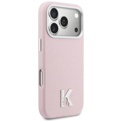 MagSafe Hülle für Apple iPhone 17 Pro Max, Karl Lagerfeld, Karl Head Logo, Rosa