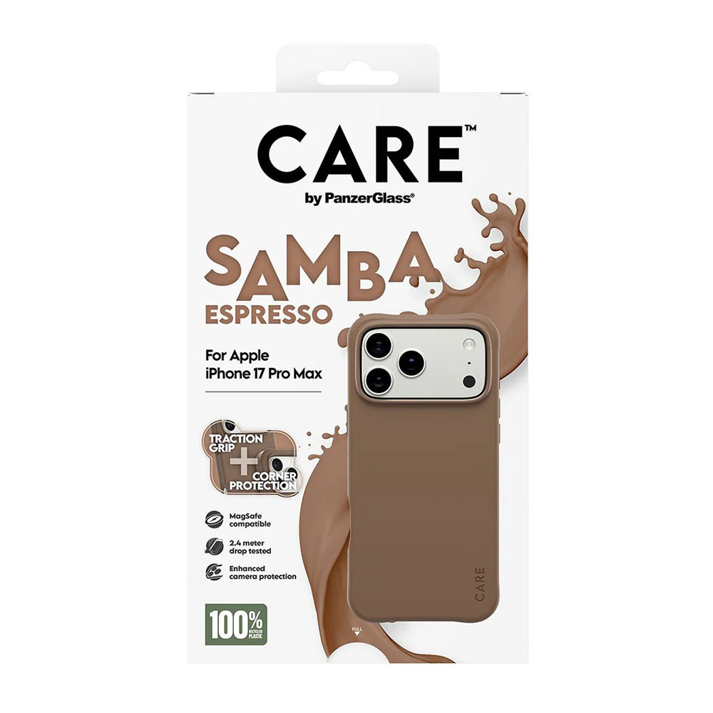 MagSafe Case for Apple iPhone 17 Pro Max, PanzerGlass, Fashionable Care, Brown