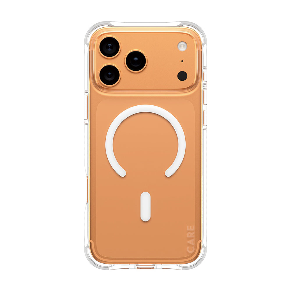 MagSafe Case for Apple iPhone 17 Pro Max, PanzerGlass, Fashionable Care, White Transparent