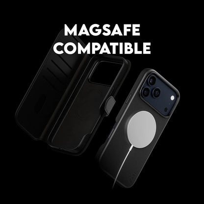 MagSafe Case for Apple iPhone 17 Pro Max, PanzerGlass, Care Feature Tango Two-in-One, Black