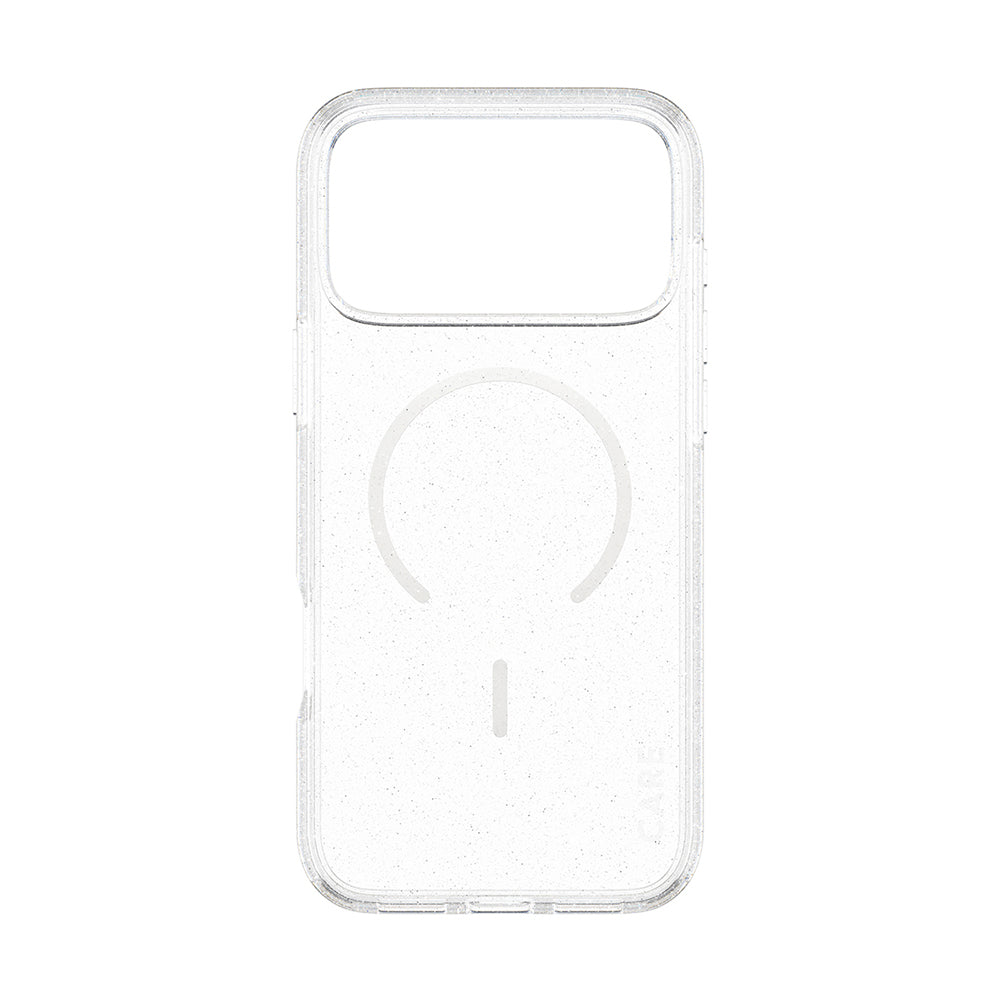 MagSafe Case for Apple iPhone 17 Pro Max, PanzerGlass, Care Urban Explorer Star Lit, White Transparent