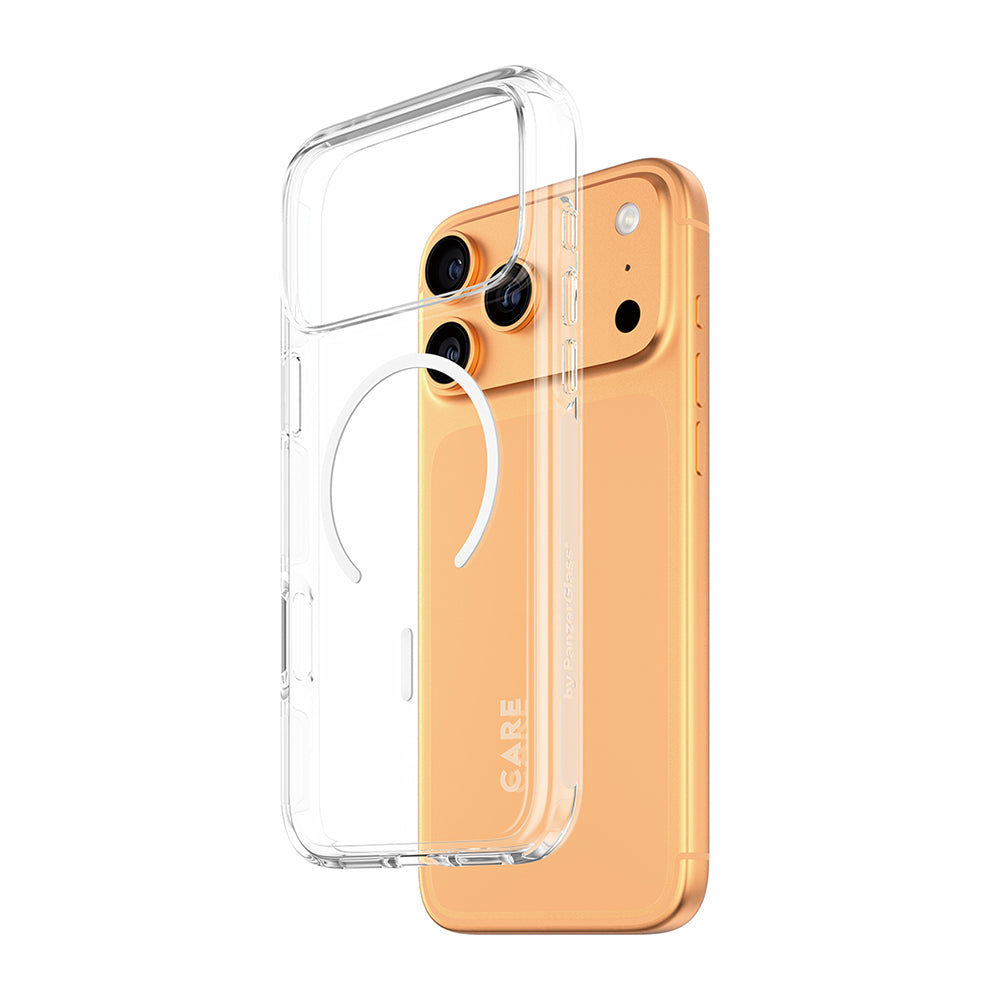 MagSafe Case for Apple iPhone 17 Pro Max, PanzerGlass, Urban Explorer Care, White Transparent