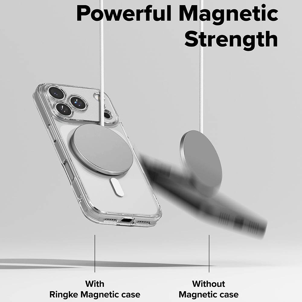MagSafe Hülle für Apple iPhone 17 Pro Max, Ringke, Fusion, Transparent