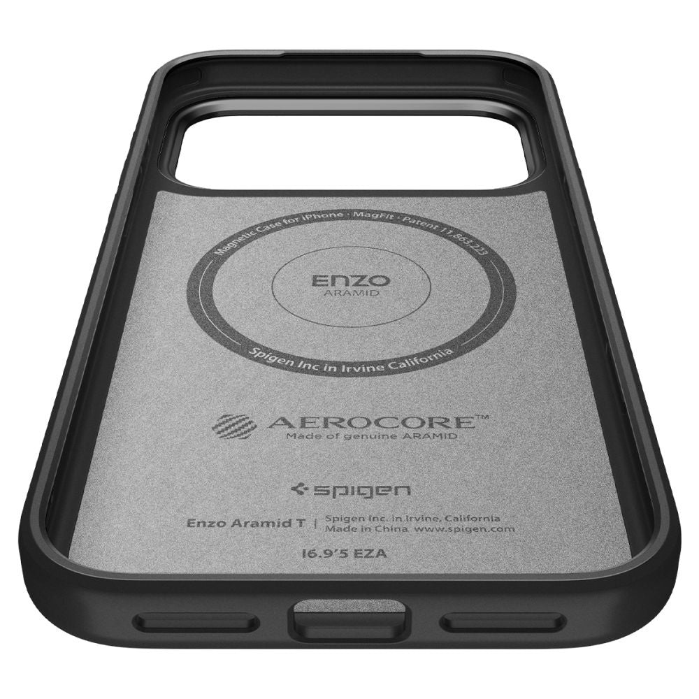 MagSafe Hülle für Apple iPhone 17 Pro Max, Spigen, Enzo Aramid T, Schwarz