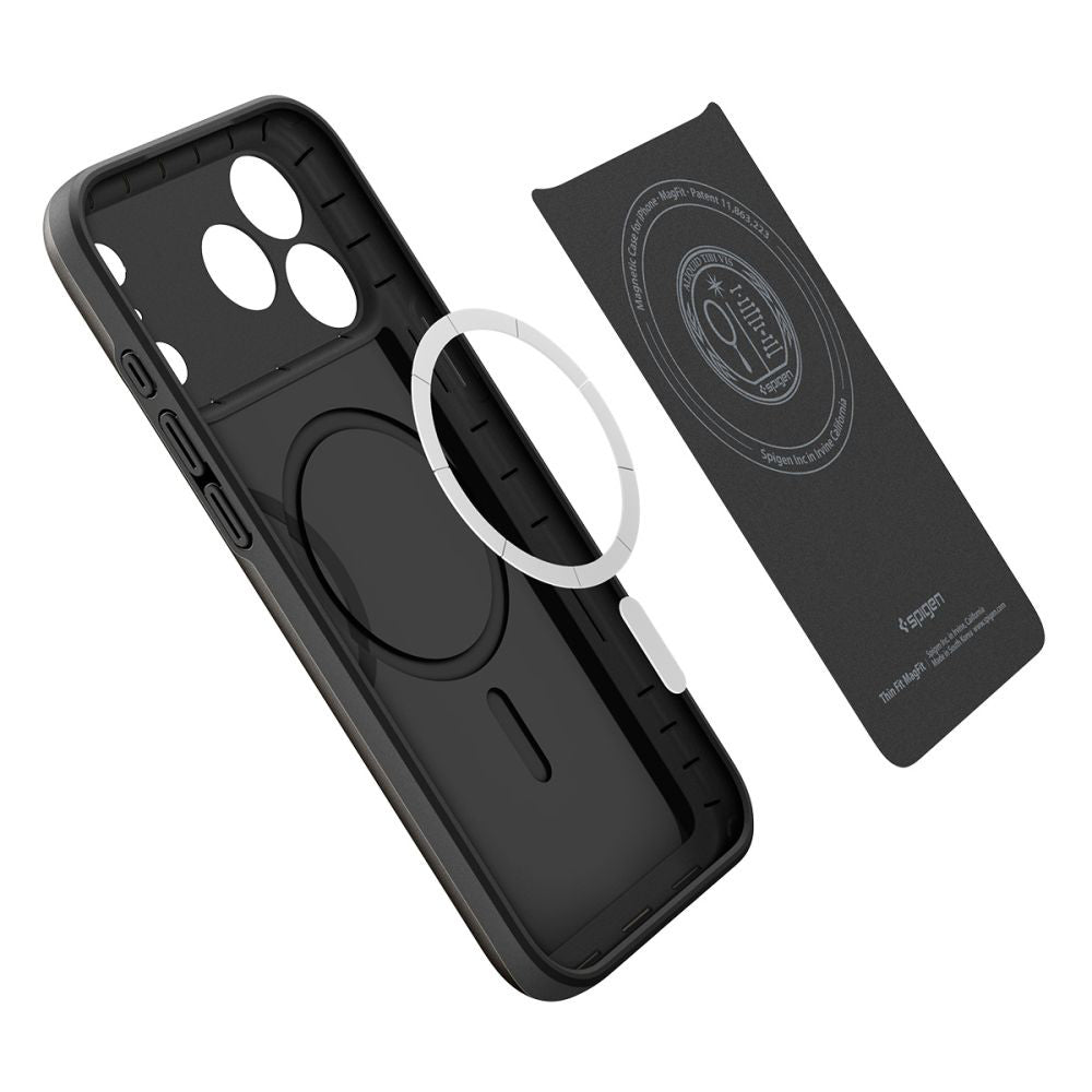 MagSafe Hülle für Apple iPhone 17 Pro Max, Spigen, Thin Fit, Schwarz