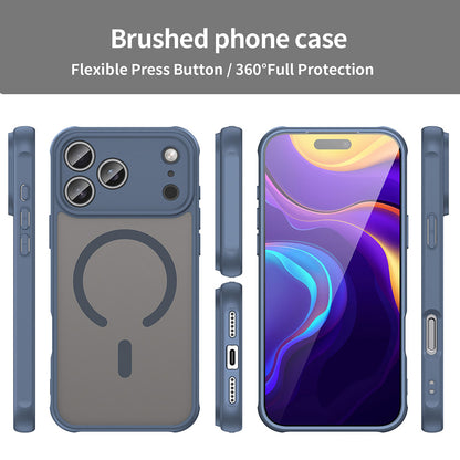 MagSafe Case for Apple iPhone 17 Pro Max, Techsuit, HaloFrost II, Navy Blue