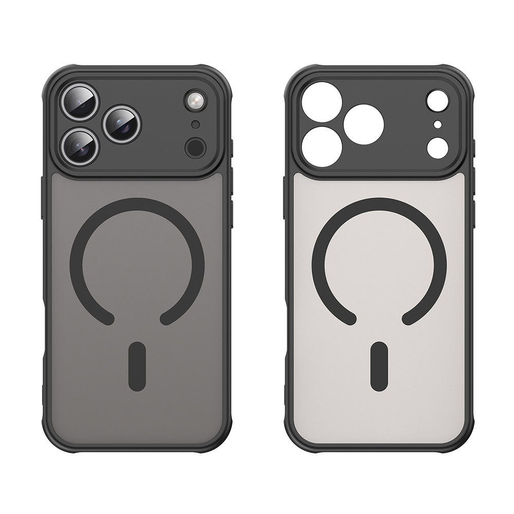 MagSafe Case for Apple iPhone 17 Pro Max, Techsuit, HaloFrost II, Black