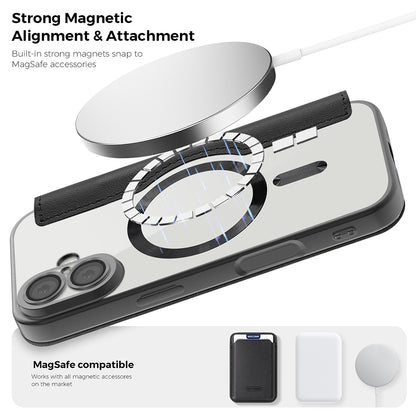 MagSafe Hülle für Apple iPhone 17 Pro Max, Techsuit, SmartMag Book, Blau