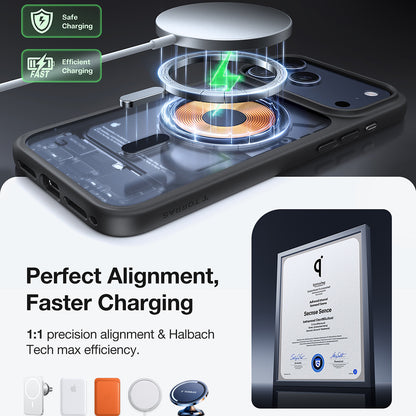 MagSafe Hülle für Apple iPhone 17 Pro Max, Torras, Guardian, Schwarz