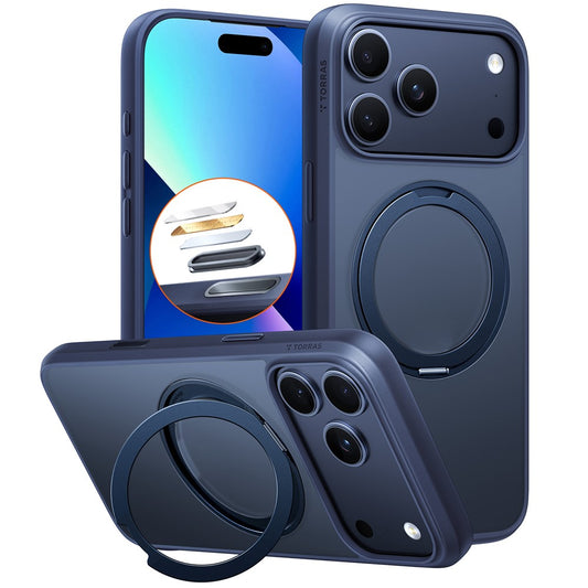 MagSafe Hülle für Apple iPhone 17 Pro Max, Torras, Ostand Pro, Blau
