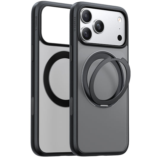 MagSafe Hülle für Apple iPhone 17 Pro Max, Torras, Ostand Pro, Schwarz