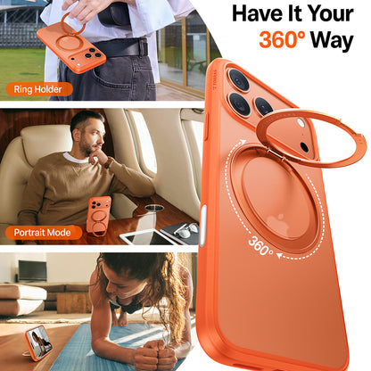 MagSafe Case for Apple iPhone 17 Pro Max, Torras, Ostand Pro, Orange