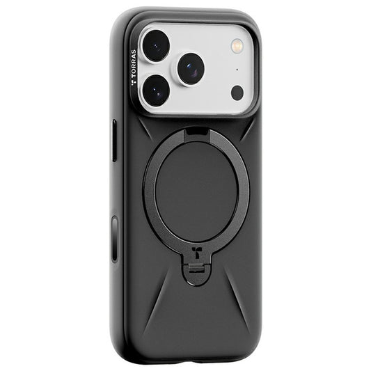 MagSafe Hülle für Apple iPhone 17 Pro Max, Torras, QPRO Silikon, Schwarz