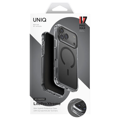 MagSafe Hülle für Apple iPhone 17 Pro Max, UNIQ, LifePro Xtreme MagClick, Schwarz