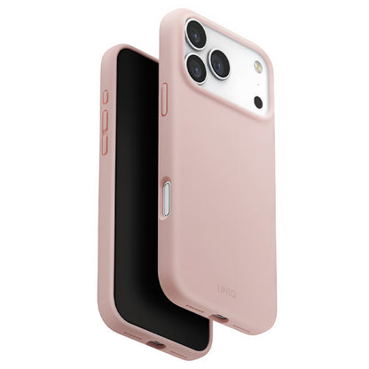 MagSafe Hülle für Apple iPhone 17 Pro Max, UNIQ, Lino MagClick, Rosa