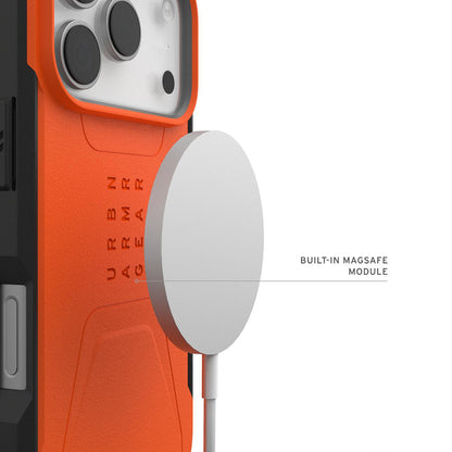 MagSafe-Hülle für Apple iPhone 17 Pro Max, Urban Armor Gear, Civilian LT, Orange