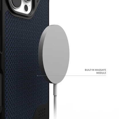 MagSafe Case for Apple iPhone 17 Pro Max, Urban Armor Gear, Metropolis LT Kevlar, Navy Blue