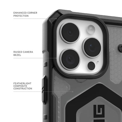 MagSafe Case for Apple iPhone 17 Pro Max, Urban Armor Gear, Pathfinder Clear, Grey