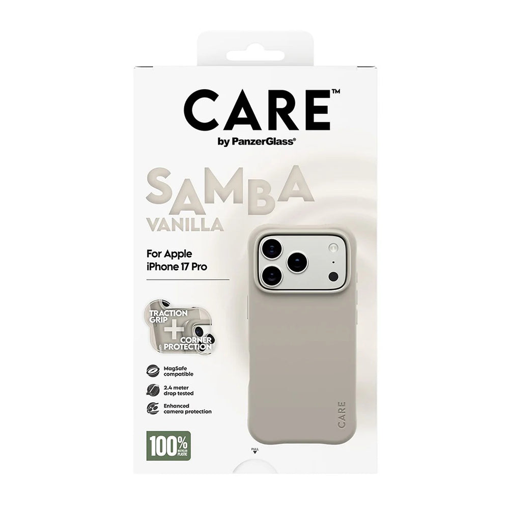 MagSafe Case for Apple iPhone 17 Pro, PanzerGlass, Fashionable Care, Beige