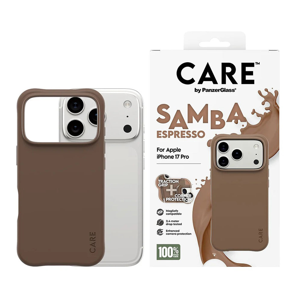 MagSafe Case for Apple iPhone 17 Pro, PanzerGlass, Fashionable Care, Brown
