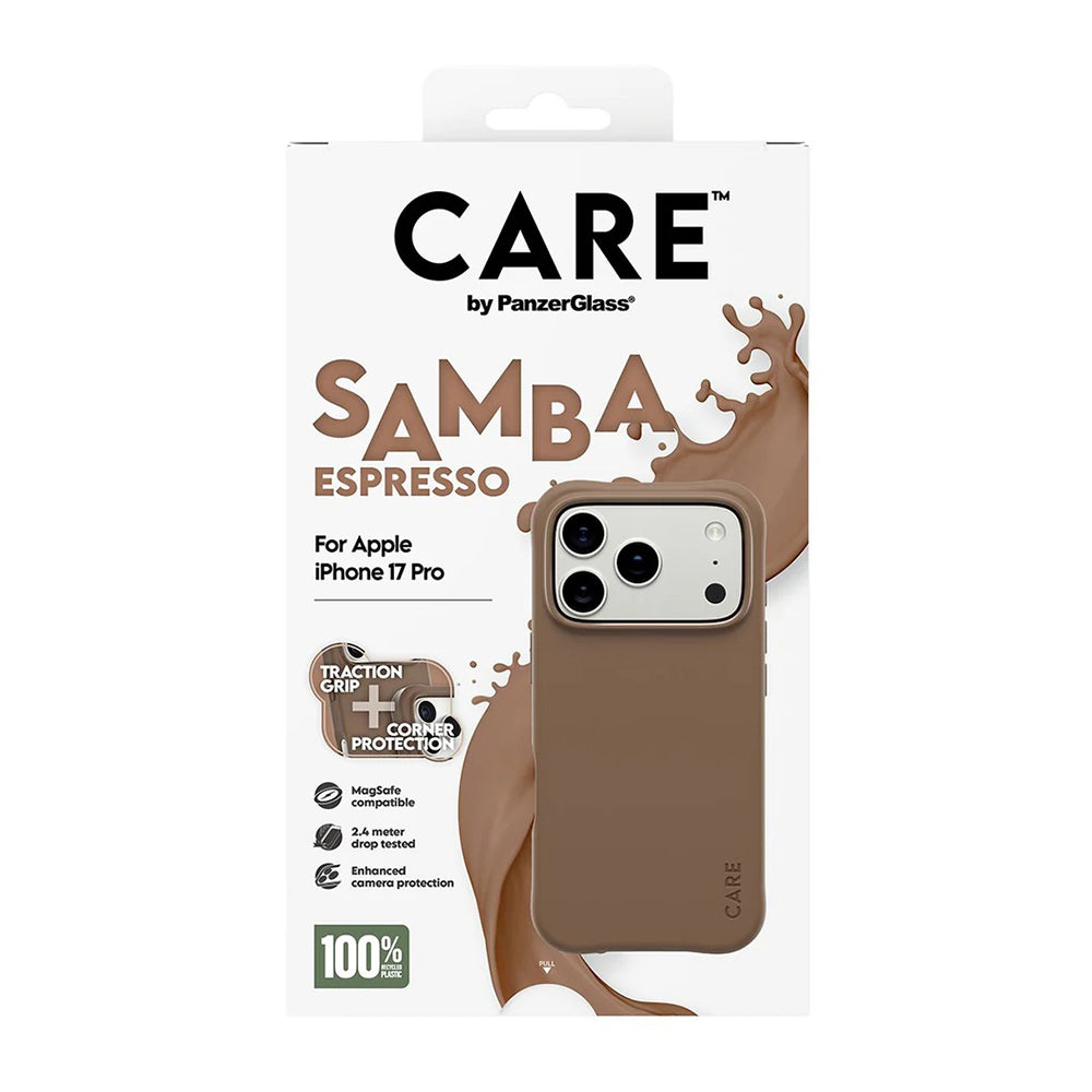 MagSafe Case for Apple iPhone 17 Pro, PanzerGlass, Fashionable Care, Brown