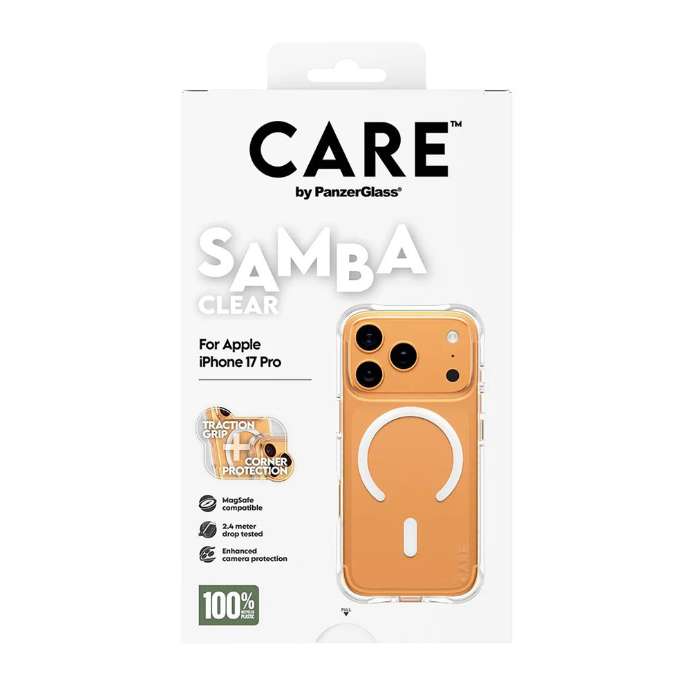 MagSafe Case for Apple iPhone 17 Pro, PanzerGlass, Fashionable Care, White Transparent