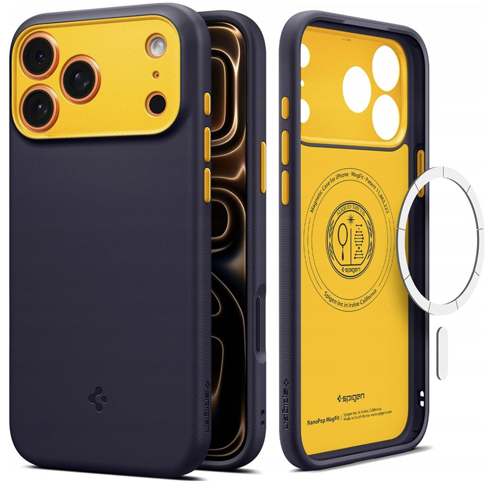 MagSafe Case for Apple iPhone 17 Pro, Spigen, Caseology Nano Pop, Purple
