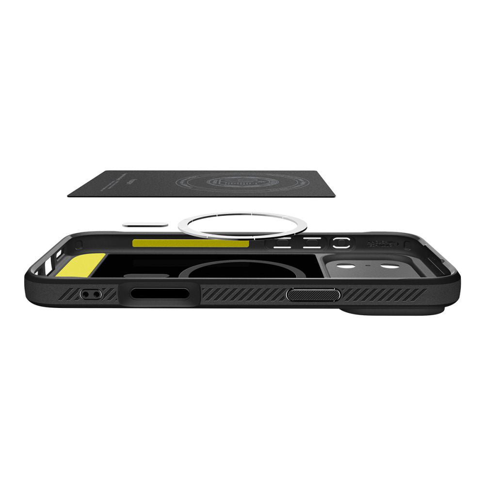 MagSafe Hülle für Apple iPhone 17 Pro, Spigen, Rugged Armor, Mattschwarz