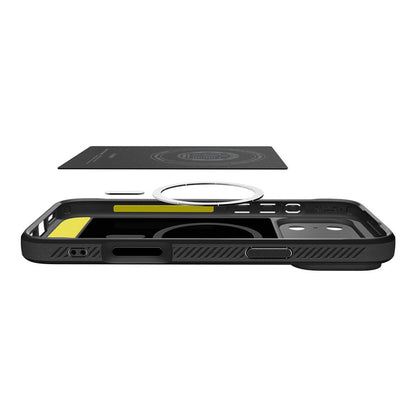 MagSafe Hülle für Apple iPhone 17 Pro, Spigen, Rugged Armor, Mattschwarz