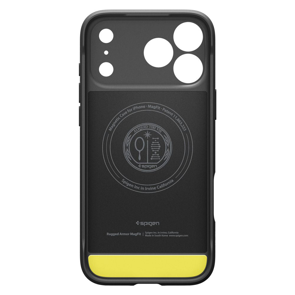 MagSafe Hülle für Apple iPhone 17 Pro, Spigen, Rugged Armor, Mattschwarz