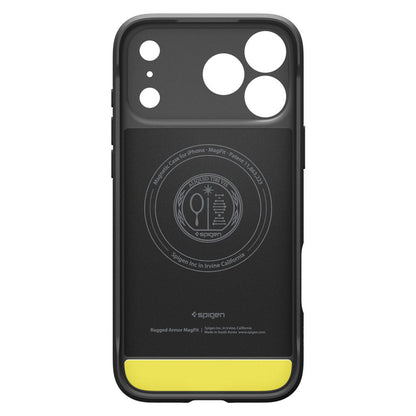 MagSafe Hülle für Apple iPhone 17 Pro, Spigen, Rugged Armor, Mattschwarz