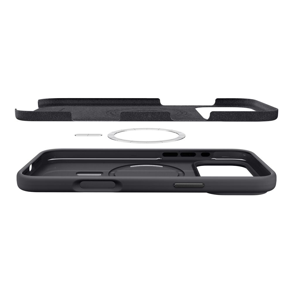 MagSafe Hülle für Apple iPhone 17 Pro, Spigen, Silicone Fit, Schwarz