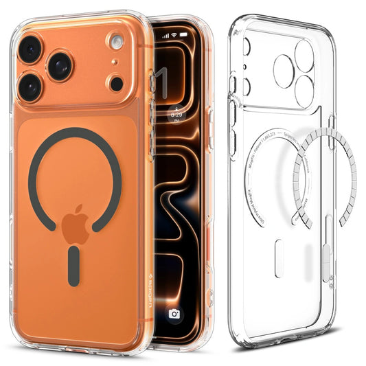 MagSafe Hülle für Apple iPhone 17 Pro, Spigen, Ultra Hybrid, Grau