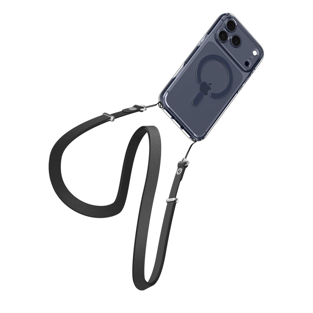 MagSafe Hülle für Apple iPhone 17 Pro, Spigen, Ultra Hybrid, Marineblau Transparent