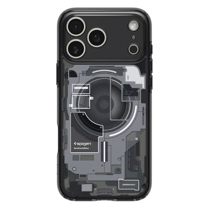 MagSafe Hülle für Apple iPhone 17 Pro, Spigen, Ultra Hybrid Zero One, Schwarz