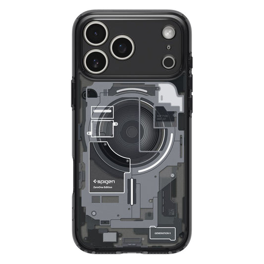 MagSafe Hülle für Apple iPhone 17 Pro, Spigen, Ultra Hybrid Zero One, Schwarz