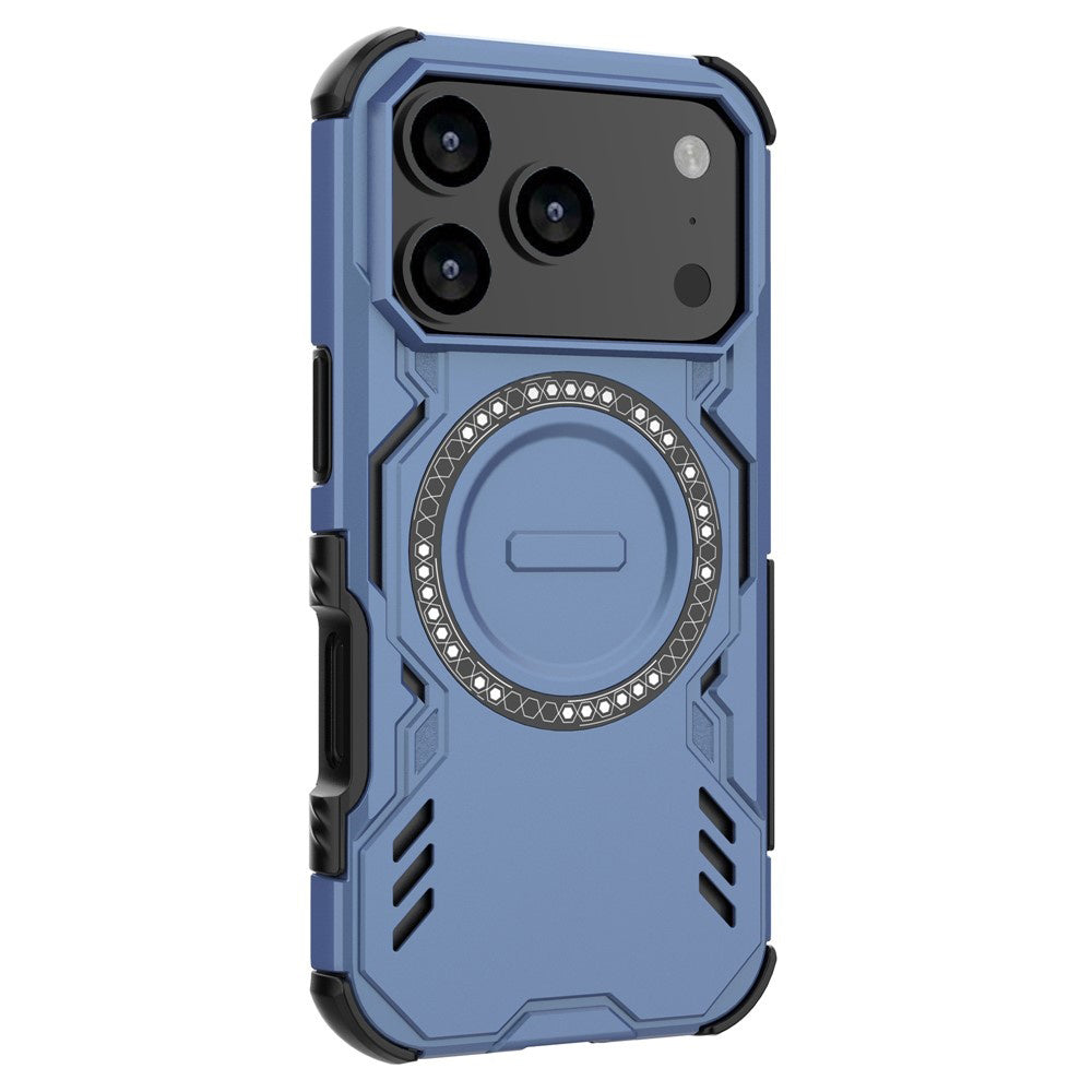 MagSafe Case for Apple iPhone 17 Pro, Techsuit, ArmorMag, Blue