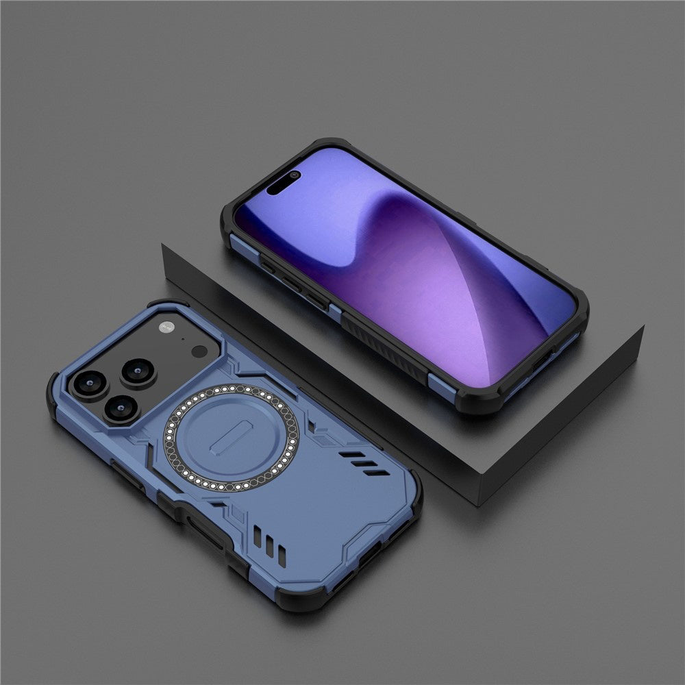 MagSafe Case for Apple iPhone 17 Pro, Techsuit, ArmorMag, Blue