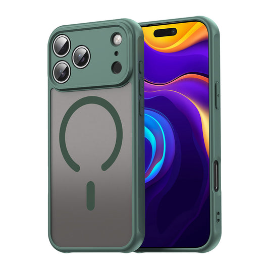 MagSafe Case for Apple iPhone 17 Pro, Techsuit, HaloFrost II, Green