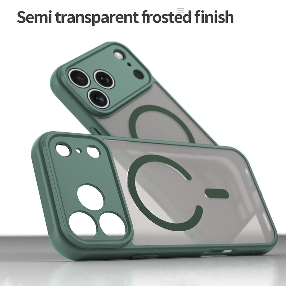 MagSafe Case for Apple iPhone 17 Pro, Techsuit, HaloFrost II, Green