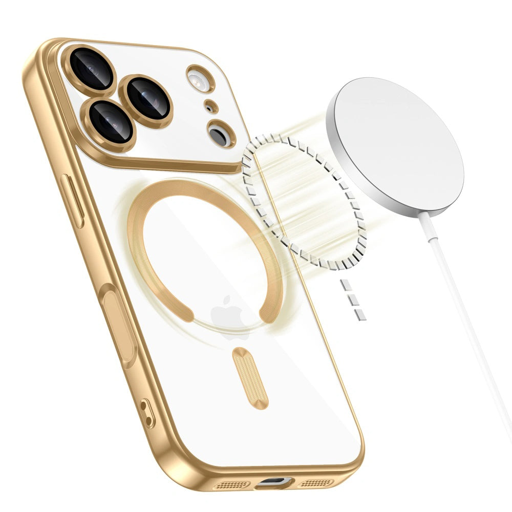 MagSafe Hülle für Apple iPhone 17 Pro, Techsuit, Luxury Crystal, Dunkelgrün