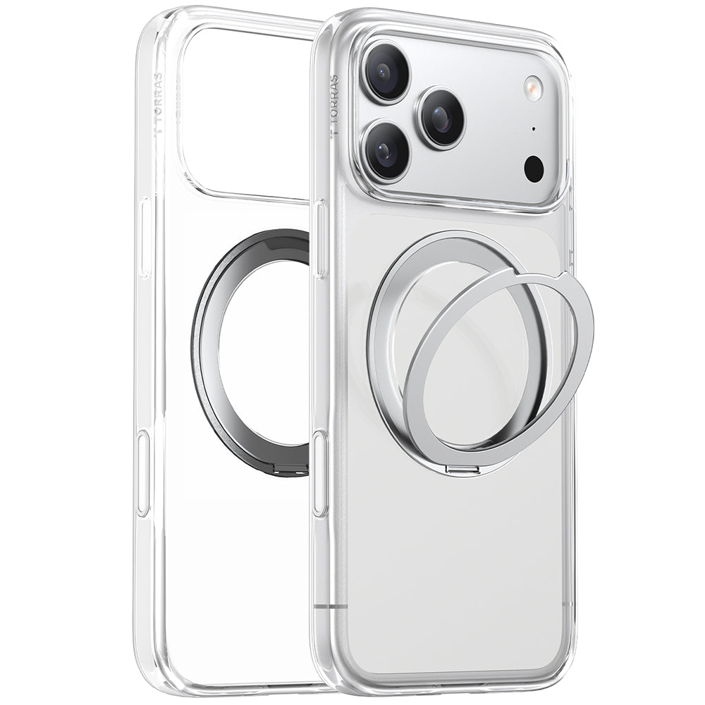 MagSafe Hülle für Apple iPhone 17 Pro, Torras, Ostand Pro, Transparent