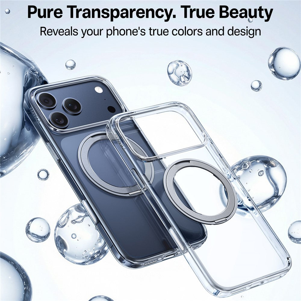 MagSafe Hülle für Apple iPhone 17 Pro, Torras, Ostand Pro, Transparent