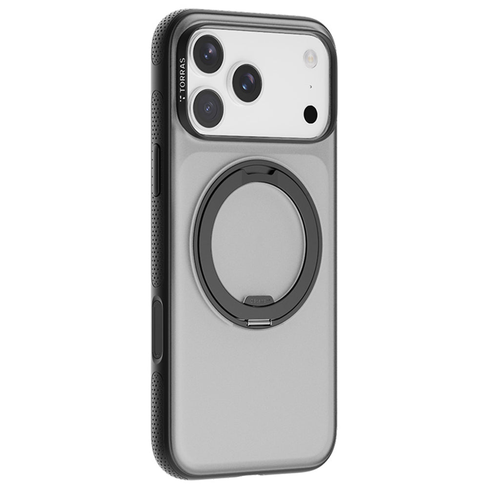 MagSafe Hülle für Apple iPhone 17 Pro, Torras, Ostand R Fitness, Schwarz
